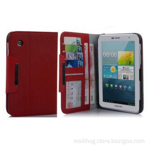 Custom Tablet PC Leather Case Wallet Stand Cover For Samsun